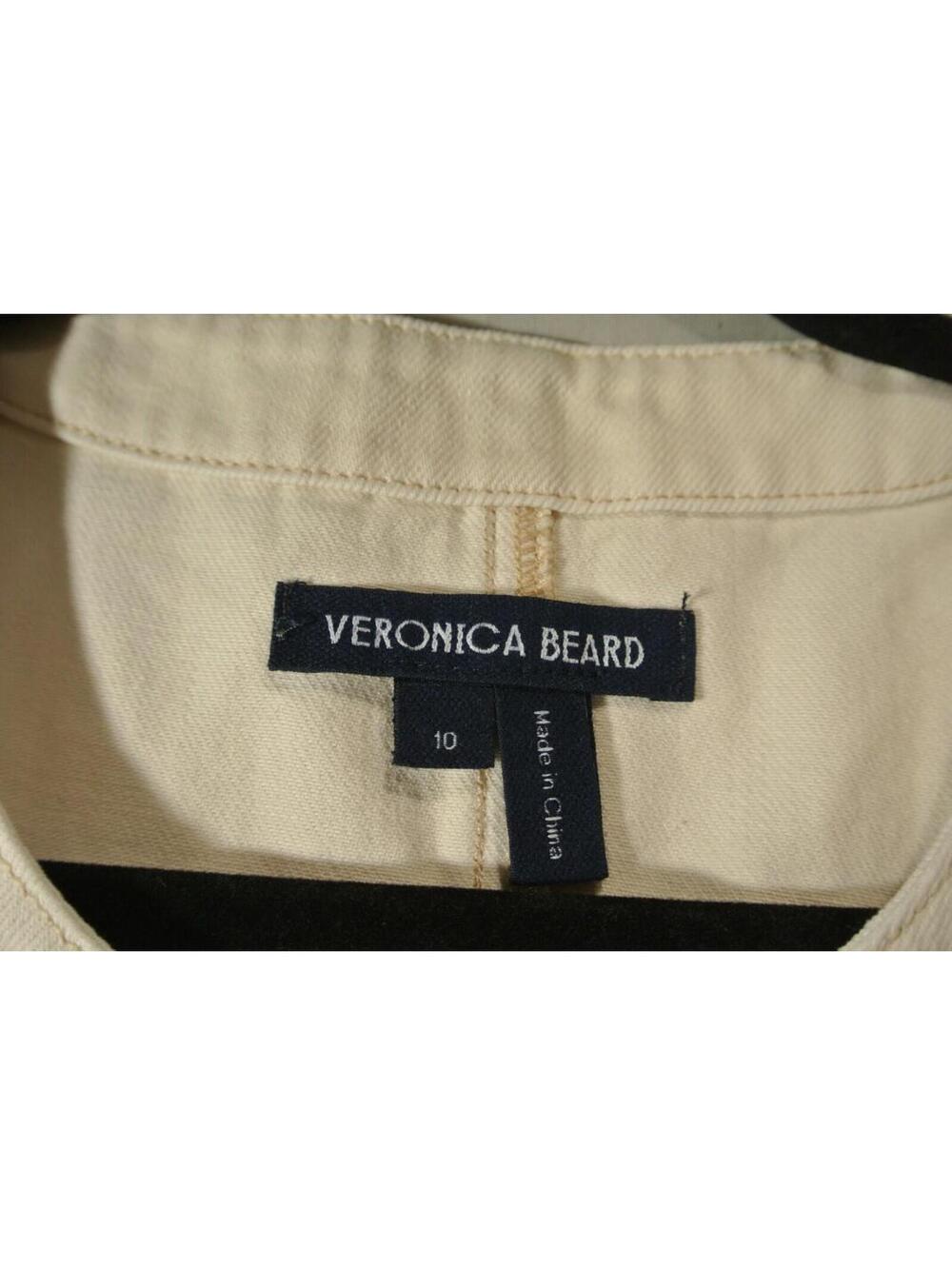 NEW, VERONICA BEARD Oakley Sleeveless Shift Dress in Ecru Sz 10 #MD1863 - Picture 7 of 10